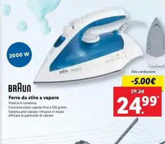 BRAUN Ferro da stiro a vapore