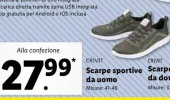 Lidl Crivit Scarpe sportive da uomo offerta