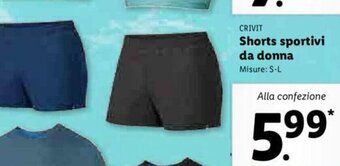Short sportivi da donna