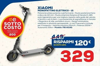 Euronics Xiaomi Monopattino Elettrico 1S offerta