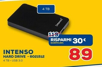 Euronics Intenso Hard Drive offerta