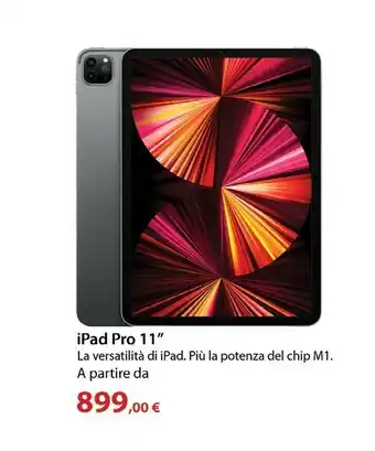 Euronics Apple IPad Pro 128 GB 27,9 Cm (11") Wi-Fi 6 (802.11ax) IPadOS Grigio offerta