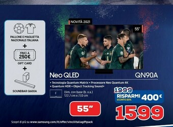 Euronics Samsung Neo QLed QN90A offerta