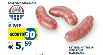Esselunga Salsiccia Macinata offerta