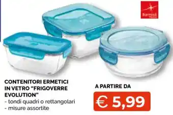 Mercatò Big Bormioli Contenitori Ermetici in vetro "Frigoverre Evolution" offerta