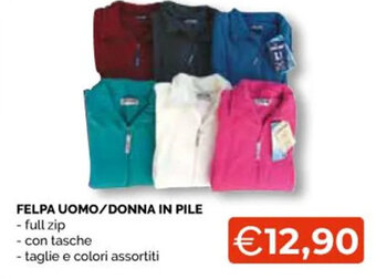 Felpa Uomo/Donna in pile