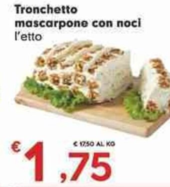 Despar Tronchetto mascarpone con noci offerta