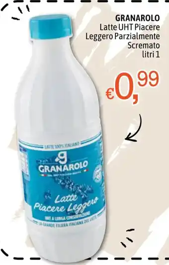 Famila Market Granarolo Latte UHT Piacere Leggero Parzialmente Scremato 1 litri offerta