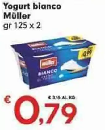 Despar Müller Yogurt bianco 125 gr x 2 offerta