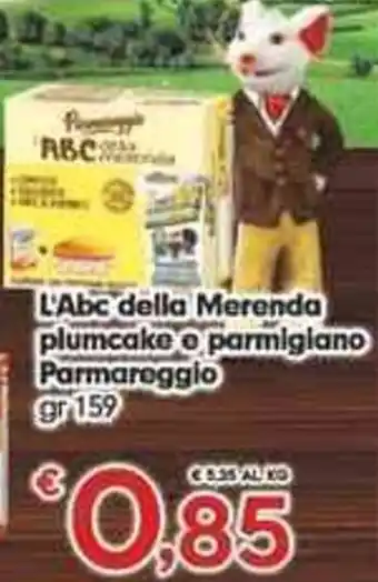 Despar Parmareggio L'ABC della Merenda plumcake e parmigiano 159 gr offerta