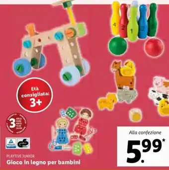 Lidl Gioco in legno per bambini offerta