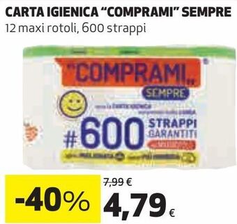 Carta igienica ''comprami'' sempre