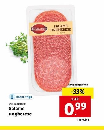 Lidl Salame ungherese offerta