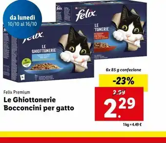 Lidl Le ghiottonerie bocconcini per gatti offerta