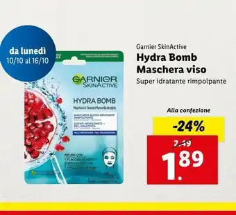 Lidl Hydra bomb maschera viso offerta