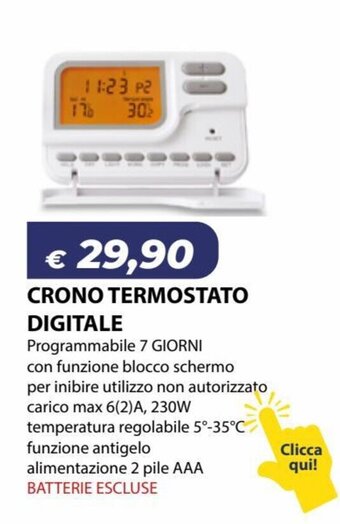 Crono Termostato Digitale