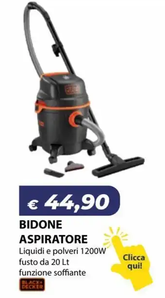 Black+Decker Aspiratore 20 Lt