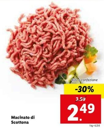 Lidl Macinato di Scottona 400g offerta