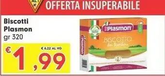 Despar Plasmon Il Biscotto Dei Bambini 320 G(ml) offerta