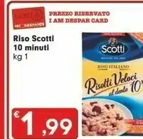 Despar Scotti Riso 10 Minuti offerta