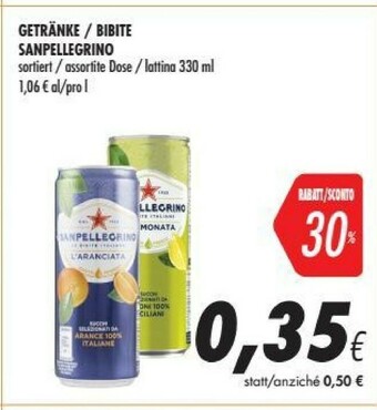 Coop San Pellegrino Aranciata Amara 330 G(ml) offerta