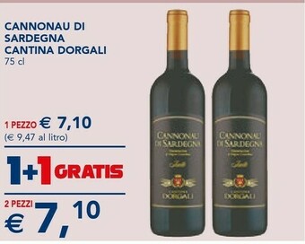 Esselunga Cantina dorgali Cannonau Di Sardegna 75 Cl offerta