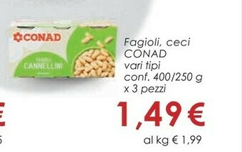 Conad Conad - Fagioli Borlotti offerta