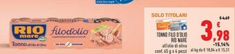 Conad Superstore Rio Mare Tonno Rio mare offerta