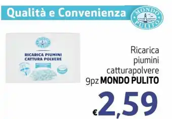 Spak Supermercati Mondo Pulito Ricarica piumini catturapolvere 9pz offerta