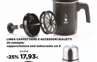 Linea caffettiera e accessori bialetti un esempio: cappuccinatore new tuttocrema cm 8