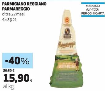 Ipercoop Parmigiano reggiano parmareggio offerta