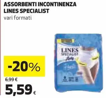 Ipercoop Assorbenti incontinenza lines specialist offerta