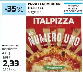 Ipercoop Pizza la numero uno italpizza surgelato un esempio: margherita offerta