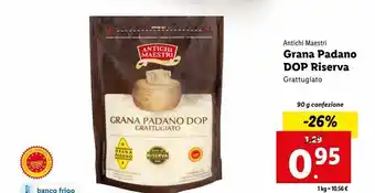 Lidl Grana padano dop riserva offerta
