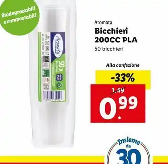 Lidl Bicchieri 200cc pla offerta