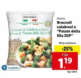 Lidl Broccoli calabresi e 'patate della sila igp' offerta