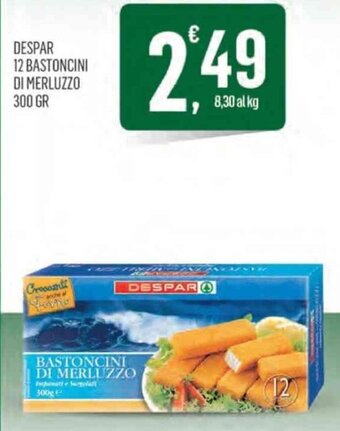 Despar 12 Bastoncini di merluzzo 300 gr