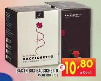 Centro Commerciale Discount Bag in box baccichetto 5 lt offerta