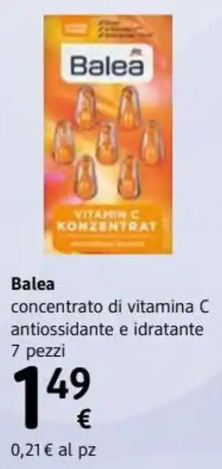 dm drogerie markt Balea concentrato di vitamina C antiossidante e idratante 7 pezzi offerta