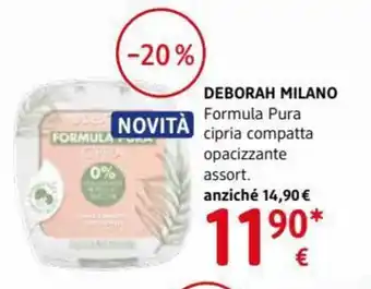 dm drogerie markt Deborah Milano Formula Pura cipria compatta opacizzante offerta