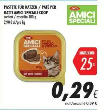 Coop Coop - Pate Per Gatti Amici Speciali 100 G offerta