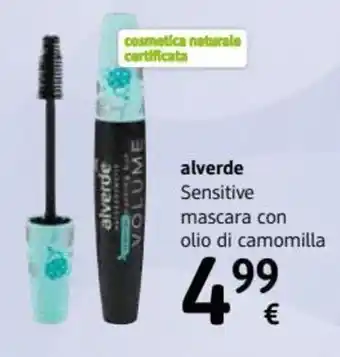 dm drogerie markt alverde Sensitive mascara con olio di camomilla offerta