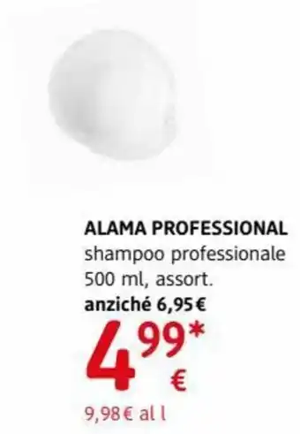 dm drogerie markt Alama Professional shampoo, professionale 500 ml offerta