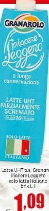 Elite Parmalat Latte parzialmente scremato offerta