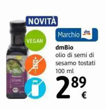 dm drogerie markt dmBio olio di semi di sesamo tostati 100 ml offerta
