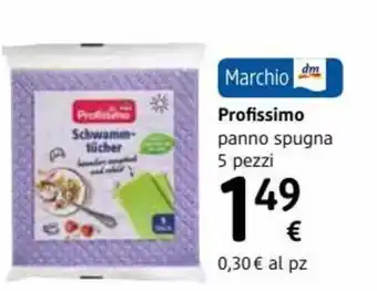 dm drogerie markt Profissimo panno spugna 5 pezzi offerta