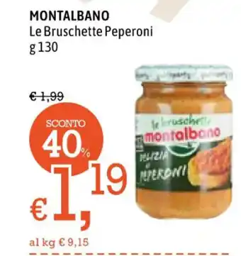 Montalbano Le Bruschette Peperoni 130 g