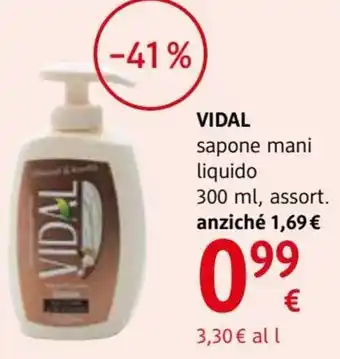 dm drogerie markt Vidal sapone mani liquido 300 ml offerta