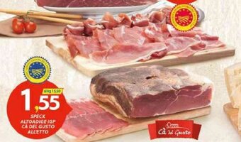 Vivo Supermercati Speck Altoadige IGP Ca Del Gusto All Etto offerta
