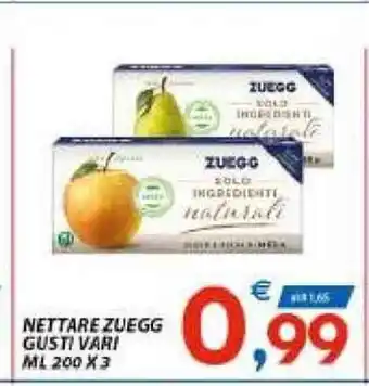 Vivo Supermercati Nettare Zuegg Gusti Vari 200 ml x 3 offerta